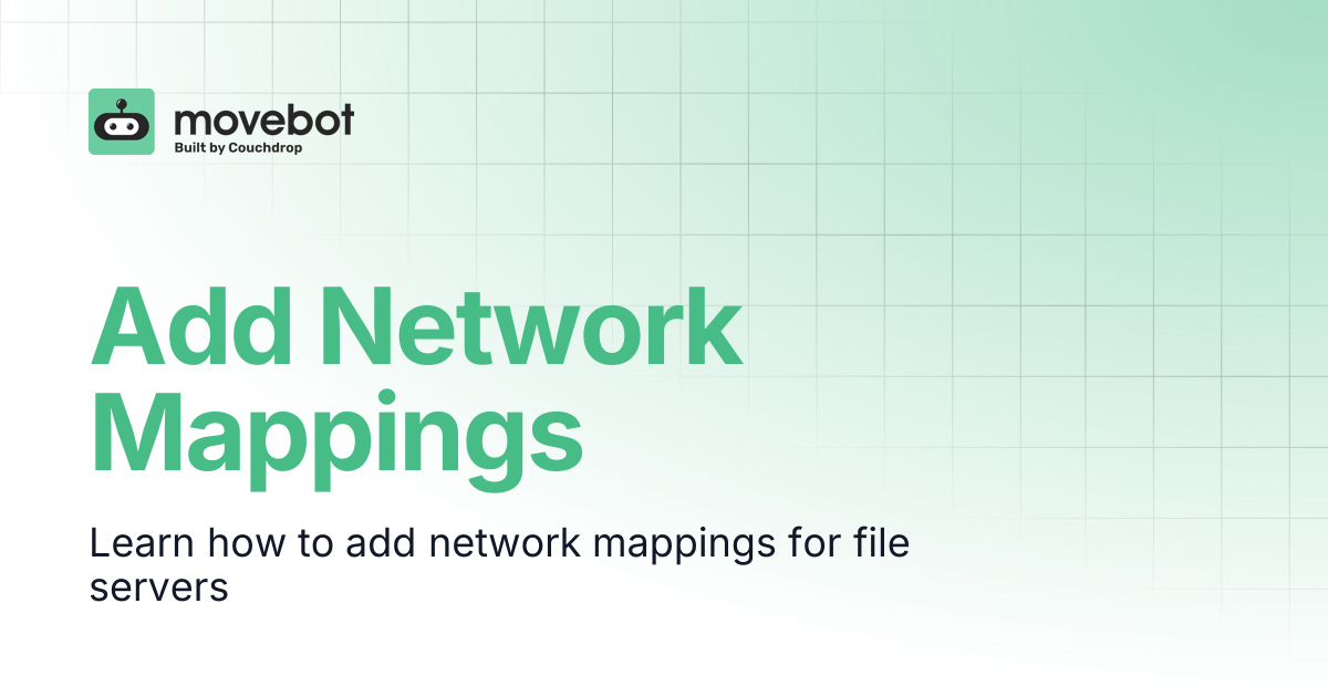 Add Network Mappings | Movebot Documentation