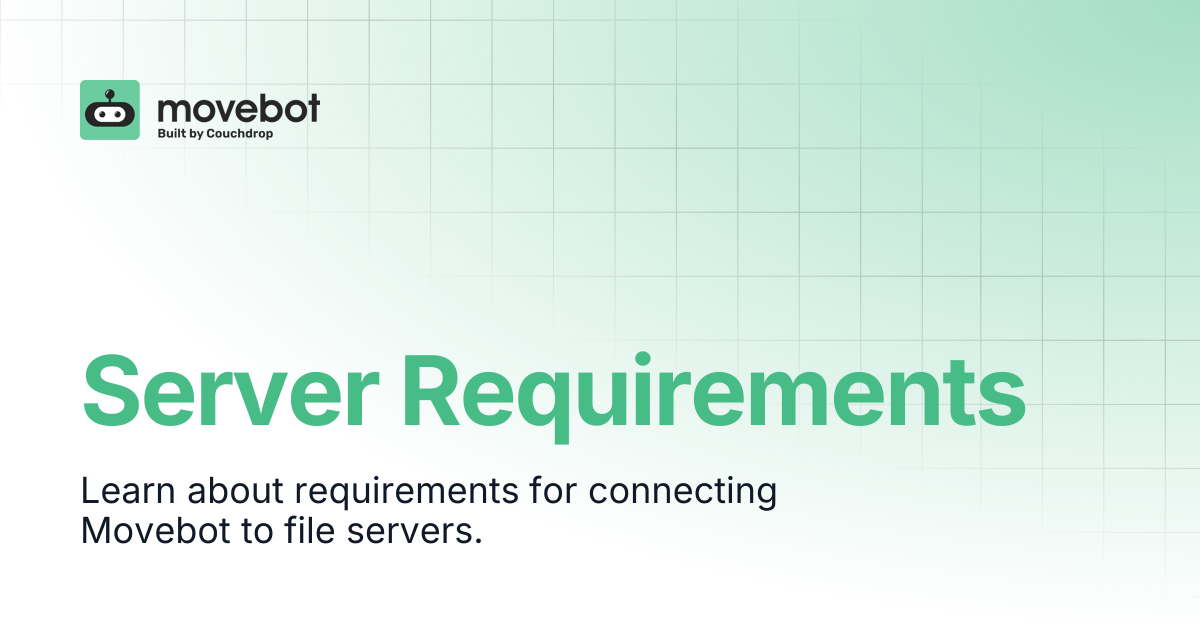 Server Requirements | Movebot Documentation