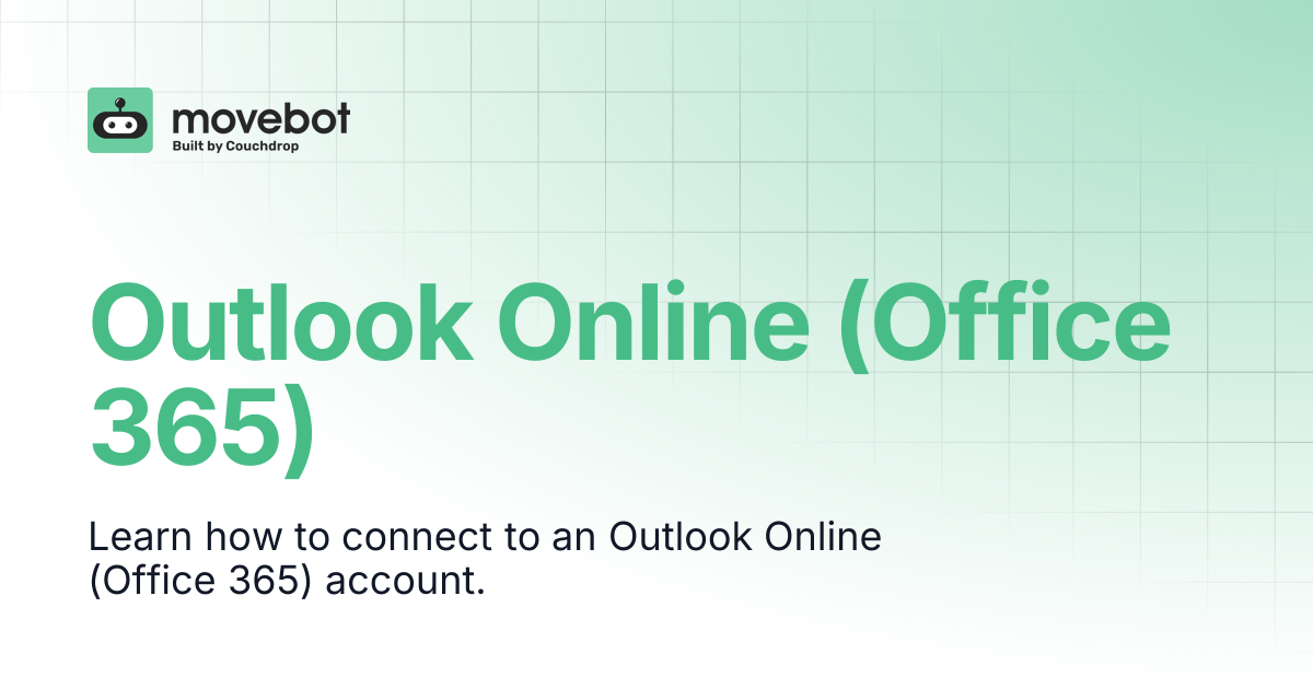 Outlook Online (Office 365) | Movebot Documentation